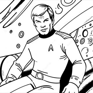 Page A Colorier Du Capitaine Kirk Dans Lespace 32130-16601