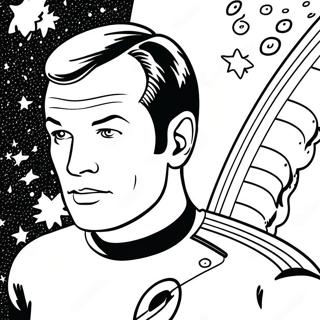 Page A Colorier Du Capitaine Kirk Dans Lespace 32130-16604