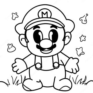 Mario Halloween Pages À Colorier