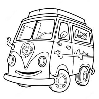 Page A Colorier De Scooby Doo Et La Mystery Machine 32180-16644