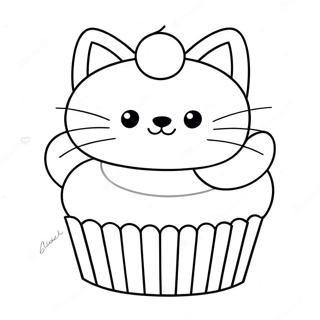 Page A Colorier De Cupcake De Chaton 32199-16654