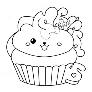 Page A Colorier De Cupcake De Chaton 32199-16655