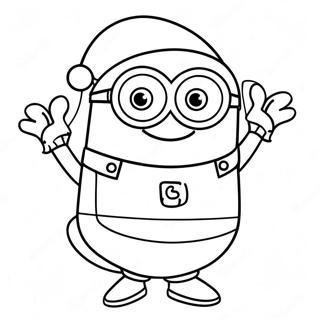 Minion Noël Pages À Colorier