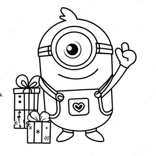 Page A Colorier Minion Noel 32209-16663