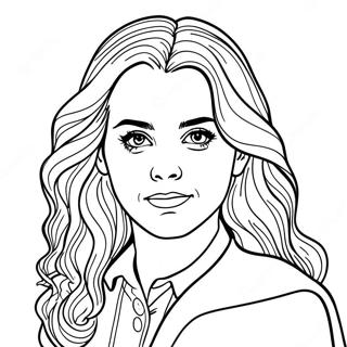 Page A Colorier Realiste Dhermione Granger 32219-16670