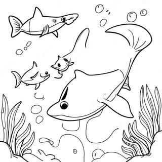 Page A Colorier Aventures De Requin 32259-16703