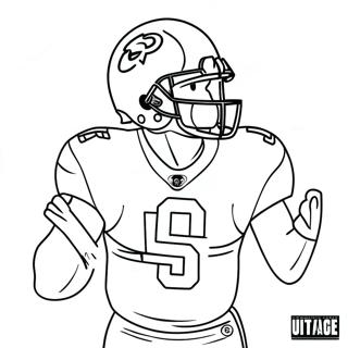 Jalen Hurts En Action Page A Colorier 32270-16714