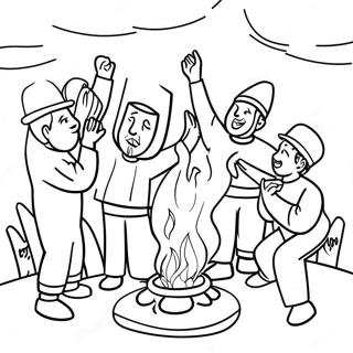 Page A Colorier De La Celebration De Lag Baomer 32289-16726