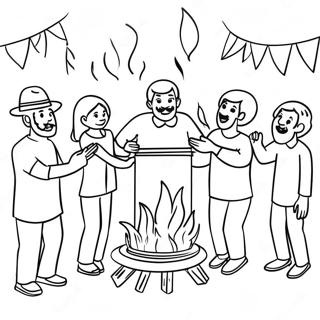 Page A Colorier De La Celebration De Lag Baomer 32289-16728