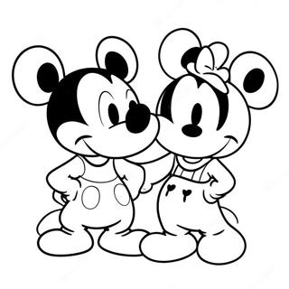 Mickey Et Minnie Pages À Colorier