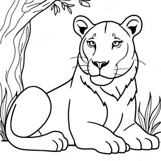 Page A Colorier Lionne 32379-16800