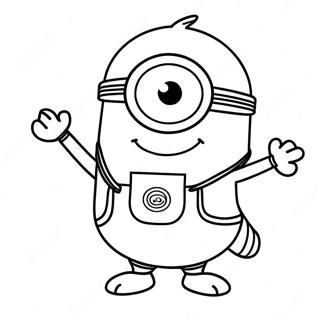 Page A Colorier De Kevin Le Minion Heureux 32390-16812