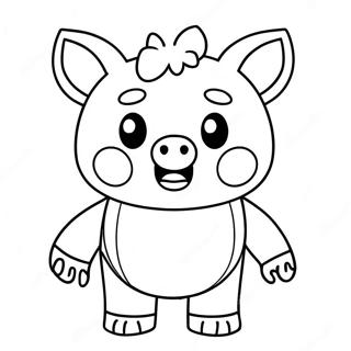 Page A Colorier Du Personnage Creepy Piggy De Roblox 32471-16865