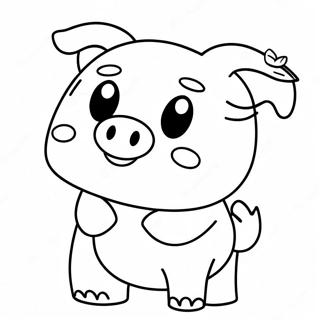 Page A Colorier Du Personnage Creepy Piggy De Roblox 32471-16866