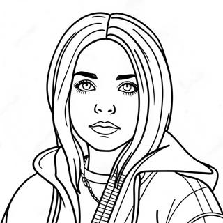 Page A Colorier De Billie Eilish 3248-2652