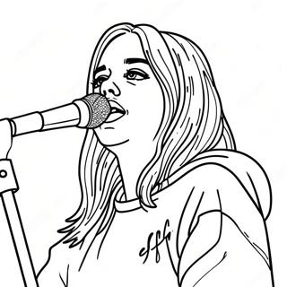 Page A Colorier De Billie Eilish En Concert 3249-2655