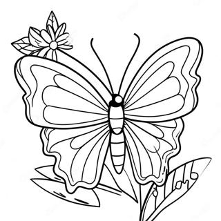 Page A Colorier Papillon Pollinisateur Colore 32542-16915