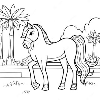 Page A Colorier De Barbie A Cheval 32621-16975