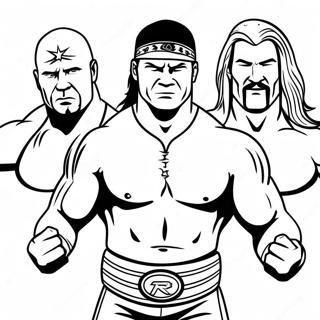 Page A Colorier Des Superstars De La Wwe En Action 32652-17001