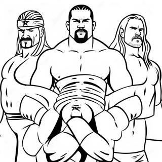 Page A Colorier Des Superstars De La Wwe En Action 32652-17004