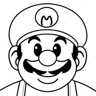 Page A Colorier Du Visage Heureux De Mario 32722-17058