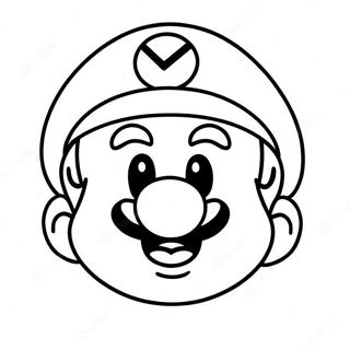 Page A Colorier Du Visage Heureux De Mario 32722-17059