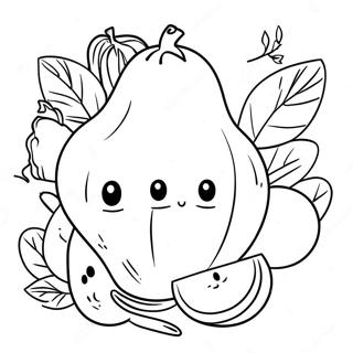 Légume Mignon Pages À Colorier