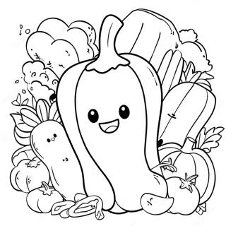 Page A Colorier De Legumes Mignons 32731-17062