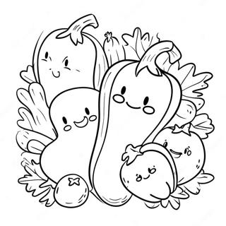 Page A Colorier De Legumes Mignons 32731-17063