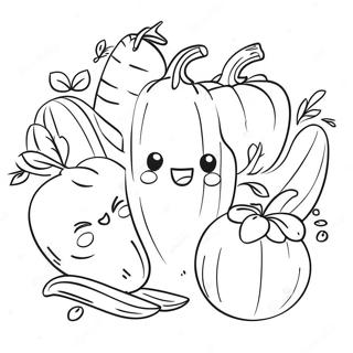 Page A Colorier De Legumes Mignons 32731-17064