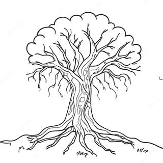 Page A Colorier De Foudre Frappant Un Arbre 32742-17073