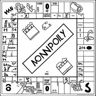 Page A Colorier Du Plateau De Jeu Monopoly 32761-17088