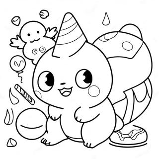 Page A Colorier Joyeux Anniversaire Pokemon 32771-17094