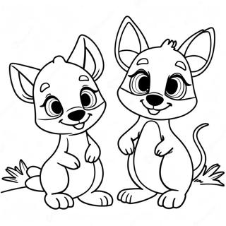 Page A Colorier Adorable Kanga Et Roo 32842-17153