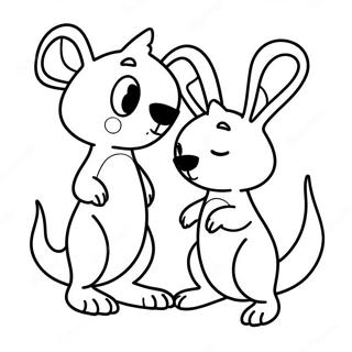 Page A Colorier Adorable Kanga Et Roo 32842-17155