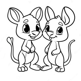 Page A Colorier Adorable Kanga Et Roo 32842-17156