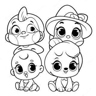 Page A Colorier Des Adorables Personnages Disney Bebes 32872-17178