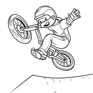 Page A Colorier Du Pilote De Bmx Cool 32932-17225