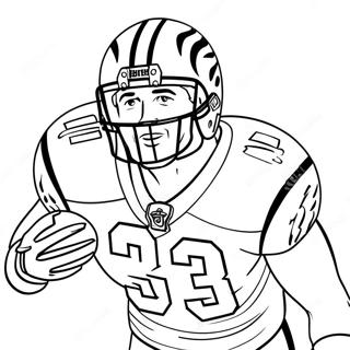 Page A Colorier Joueur Bengals En Action 3300-2686