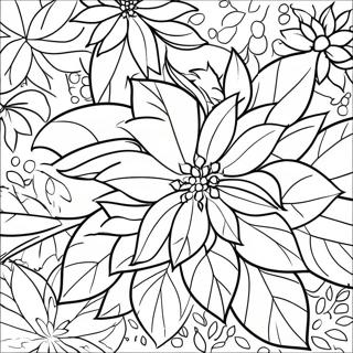 Page A Colorier Poinsettia Festif 33012-17288