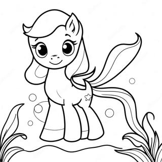 Mon Petit Poney Sirene Page A Colorier 33051-17315