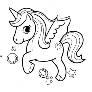 Poney Sirene Etincelant Page A Colorier 33052-17320