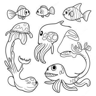 Page A Colorier Des Creatures Mignonnes De Subnautica 33152-17400