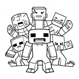 Page A Colorier Des Mutants De Minecraft 33161-17403