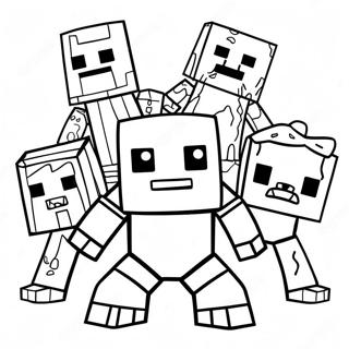 Page A Colorier Des Mutants De Minecraft 33161-17404