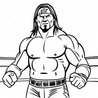 Page A Colorier Des Lutteurs Dynamiques De La Wwe 33182-17424