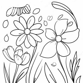 Page A Colorier Fleurs De Printemps 3329-2706