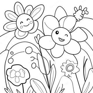 Page A Colorier Fleurs De Printemps Colorees 3330-2710