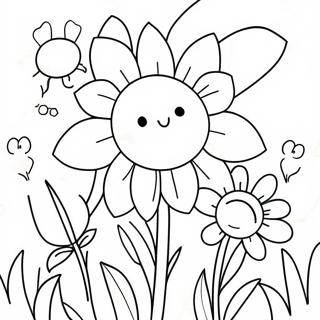 Page A Colorier Fleurs De Printemps Colorees 3330-2712