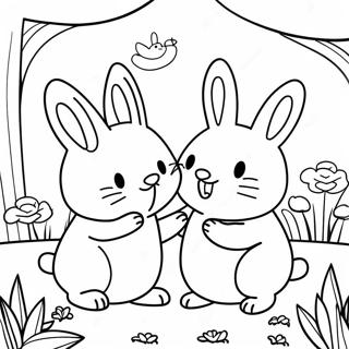 Page A Colorier De Max Et Ruby Jouant Dans Le Jardin 33312-17528